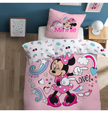 Disney Minnie Mouse Dekbedovertrek Wink - Eenpersoons - 140  x 200 cm - Katoen