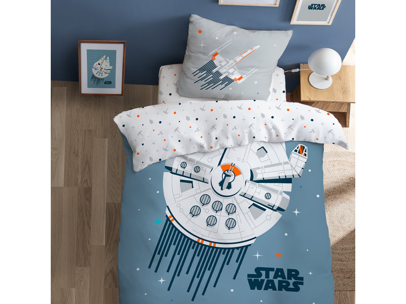 Star Wars Bettbezug Millenium Falcon - Single - 140 x 200 cm - Baumwolle