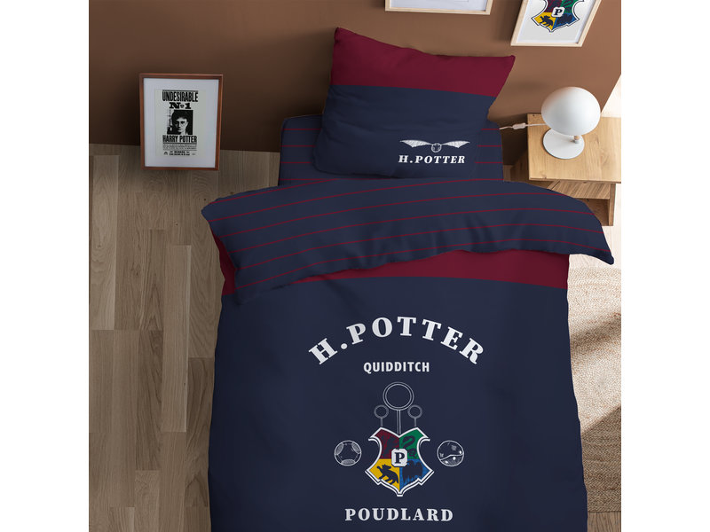 Harry Potter Dekbedovertrek Stripe - Eenpersoons - 140 x 200 cm - Katoen