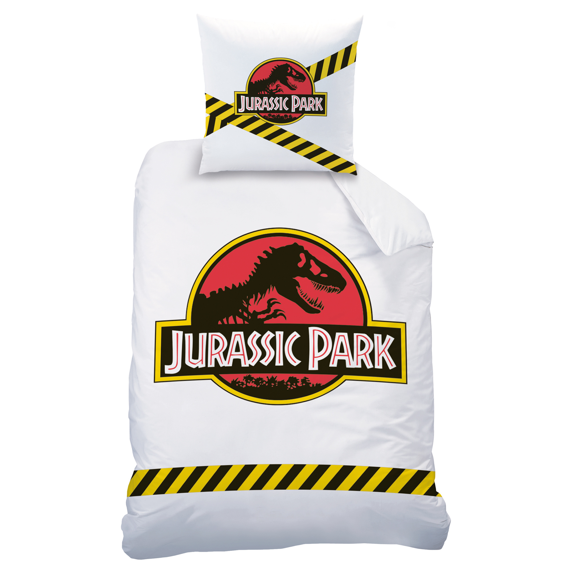 Jurassic Park Duvet cover Warning 140x200 63x63cm 100 cotton SimbaShop