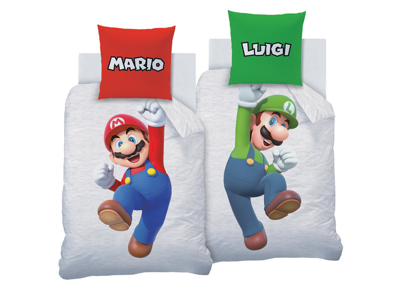 Super Mario Housse de couette Figures - Seul - 140 x 200 cm - Coton