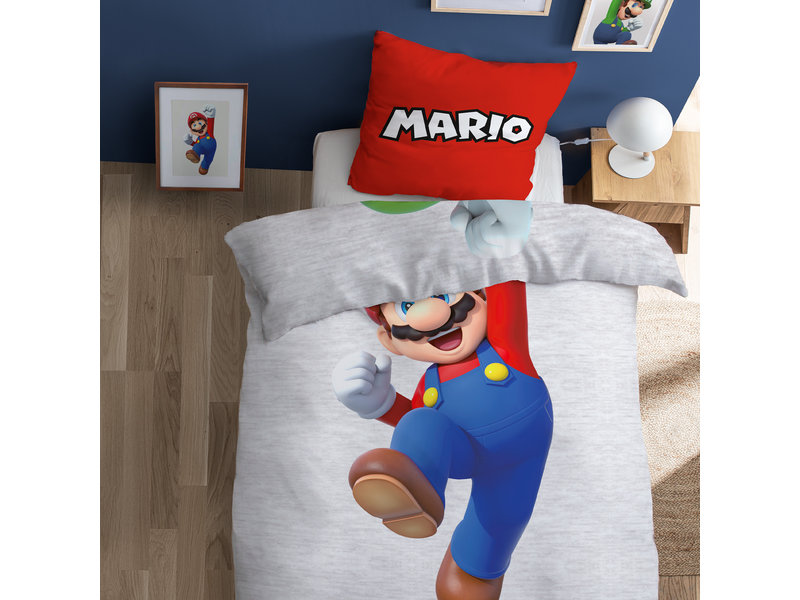 Super Mario Bettbezug Figuren - Single - 140 x 200 cm - Baumwolle