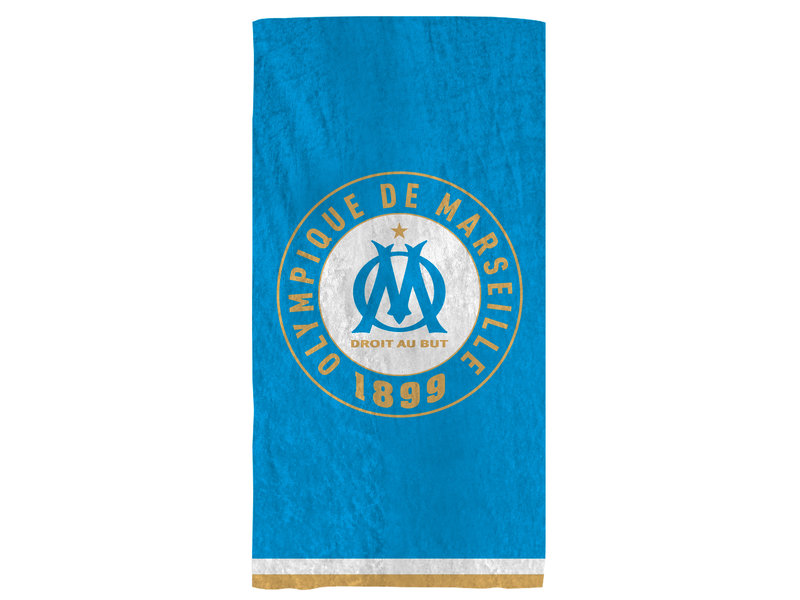 Olympique Marseille Serviette de plage Equipe - 75 x 150 cm - Coton