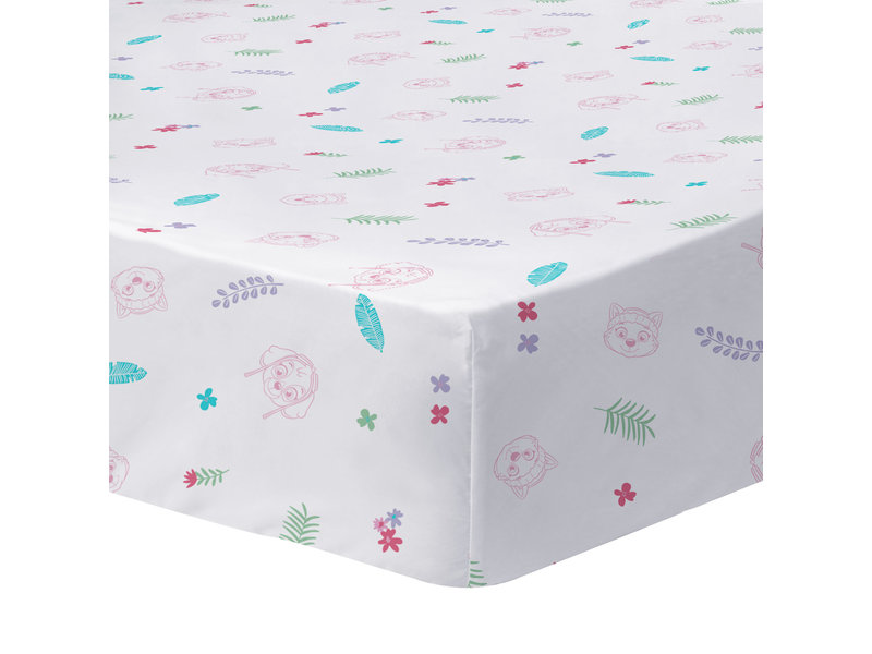 PAW Patrol Fitted sheet, Paradise - Single - 90 x 190/200 cm - Cotton