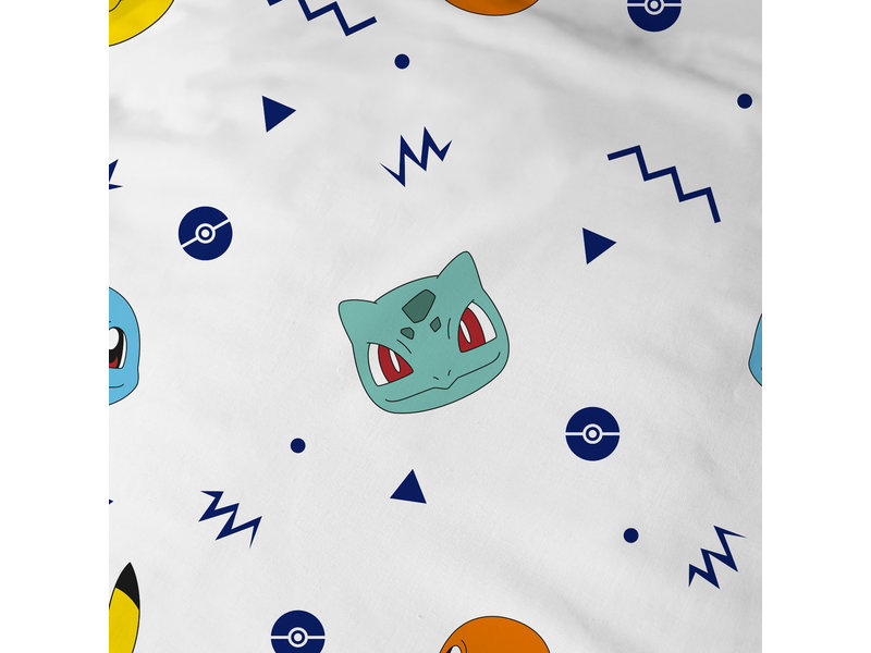 Pokémon Fitted sheet Starter - Single - 90 x 190/200 cm - Cotton