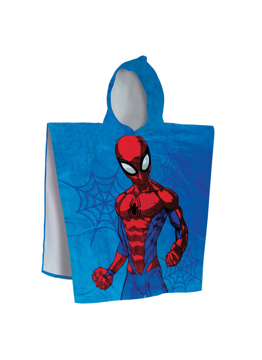 SpiderMan Poncho / Badcape Hero 60x120 cm Katoen