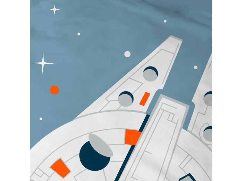 Star Wars Dekbedovertrek Millenium Falcon - Eenpersoons - 140 x 200 cm - Katoen