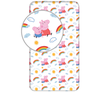 Peppa Pig Fitted sheet Together 90 x 200 cm Cotton