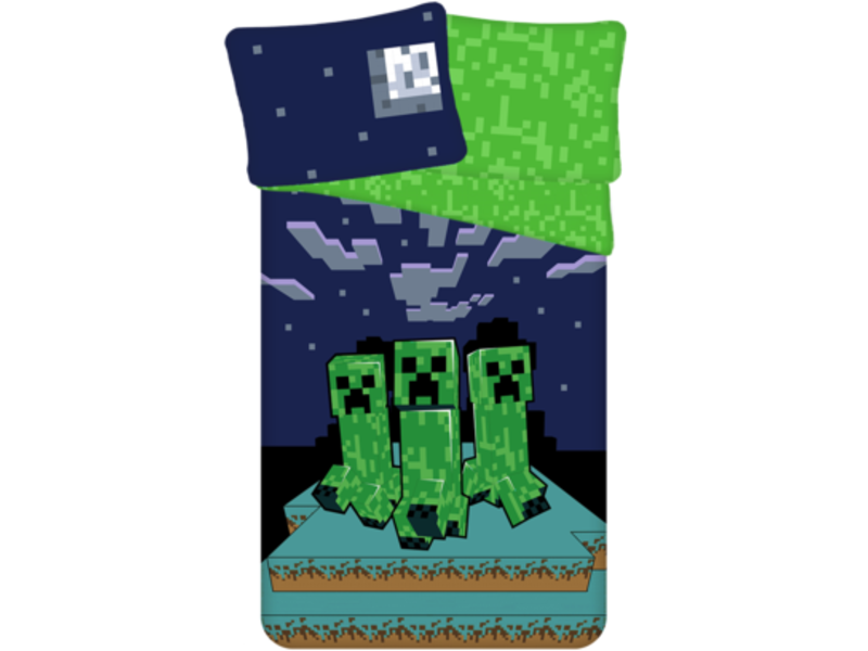 Minecraft Bettbezug Sssleep Tight - Single - 140 x 200 + 70 x 90 cm - Baumwolle
