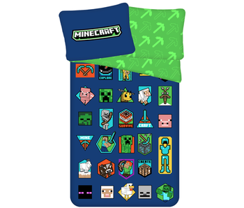 Minecraft Bettbezug Badges140 x 200 cm Baumwolle
