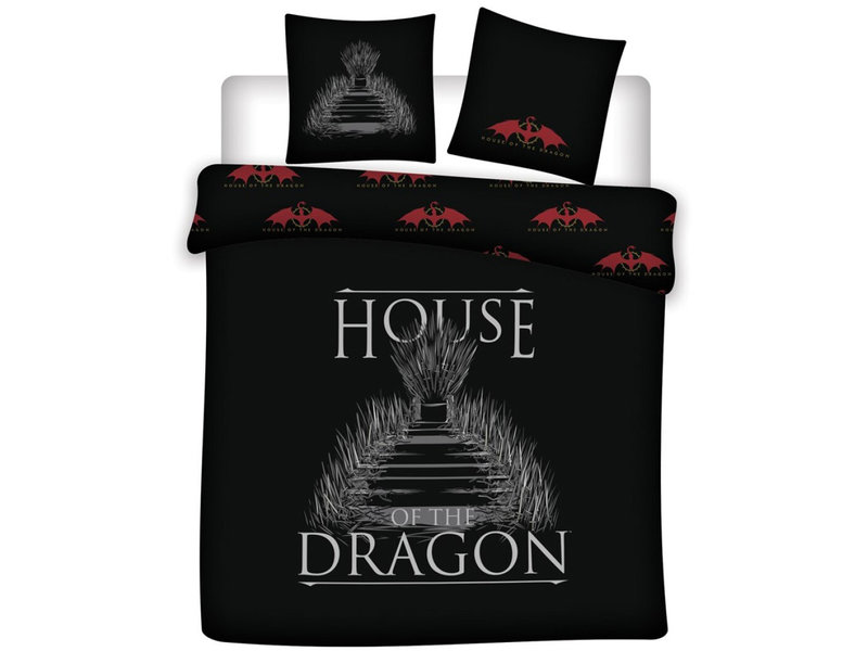 House of The Dragon Housse de couette Targaryen - Lits Jumeaux - 240 x 220 cm - Polyester