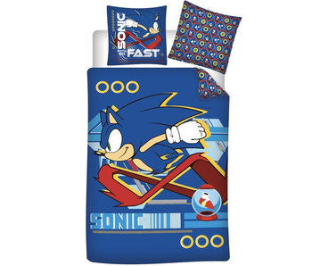 Sonic Bettbezug Gotta Go Fast 140 x 200 + 65 x 65 Baumwolle