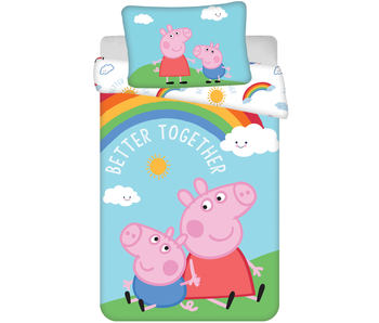 Peppa Pig BABY Bettbezug Better Together - 135 x 100 cm - Baumwolle