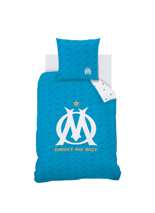 Olympique Marseille Housse de couette Droit au But 140 x 200 Coton