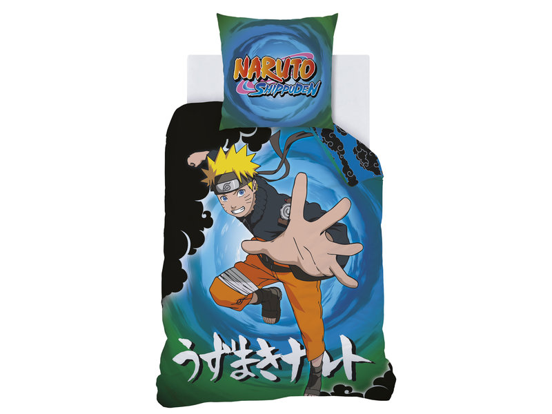 Naruto Housse de couette Black Clouds - Seul - 140 x 200 cm - Coton