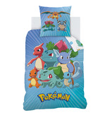 Pokémon Housse de couette Starter Evolution - Simple - 140 x 200 cm - Coton