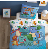 Pokémon Housse de couette Starter Evolution - Simple - 140 x 200 cm - Coton