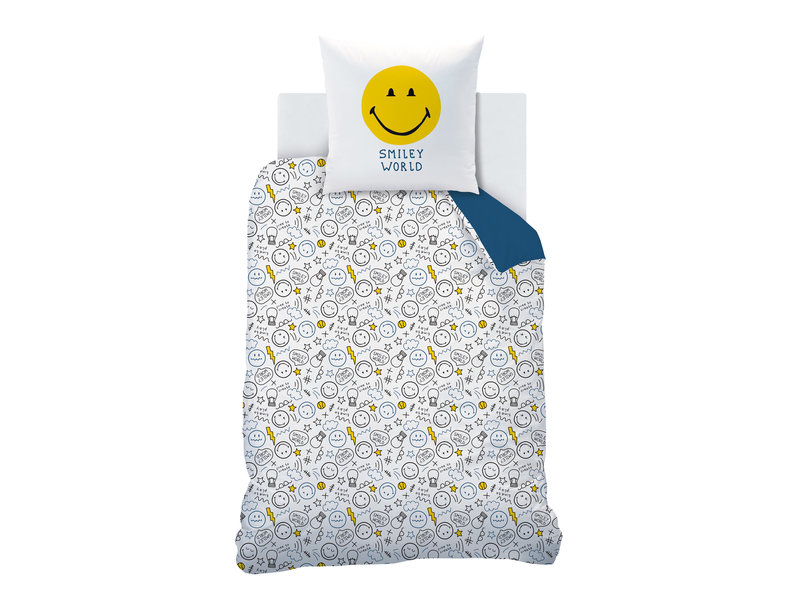 Smiley World Duvet cover Scribble - Single - 140 x 200 cm - Cotton