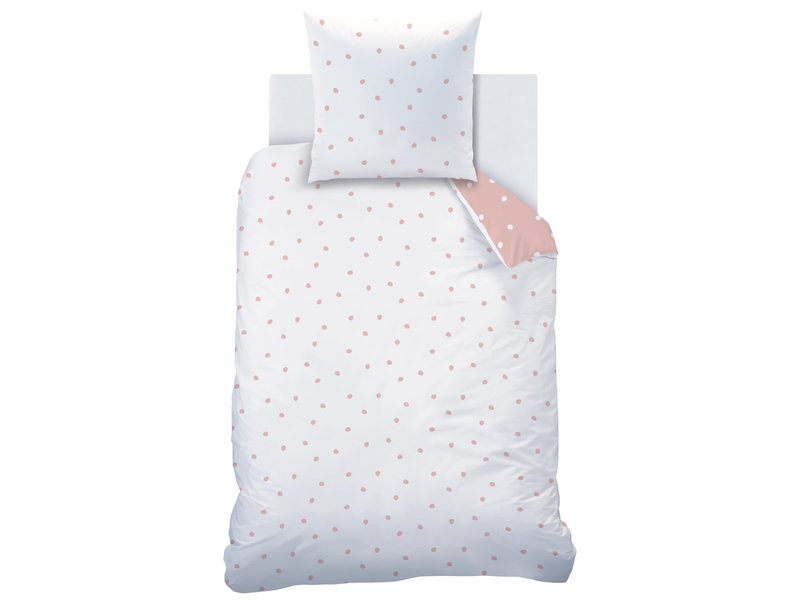 Matt & Rose Duvet cover Pink Spots - Single - 140 x 200 cm - Cotton