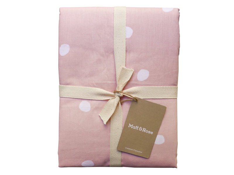 Matt & Rose Duvet cover Pink Spots - Single - 140 x 200 cm - Cotton