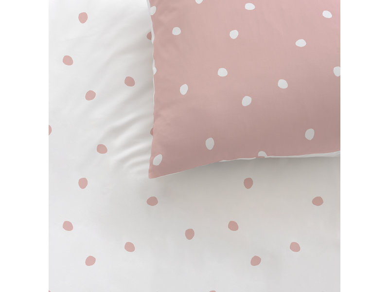Matt & Rose Duvet cover Pink Spots - Single - 140 x 200 cm - Cotton