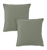 Matt & Rose Set Pillowcases Moss Green - 65 x 65 cm - 100% Linen