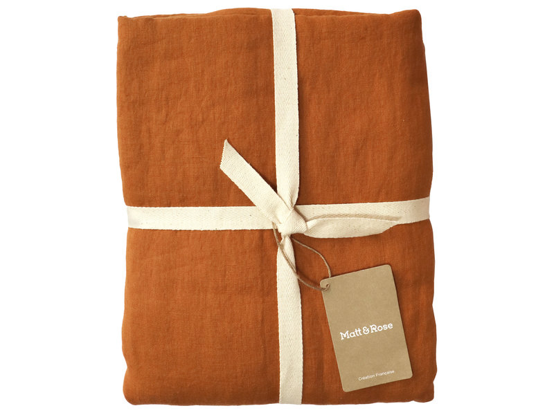 Matt & Rose Set of Pillowcases Copper Color - 65 x 65 cm - 100% Linen