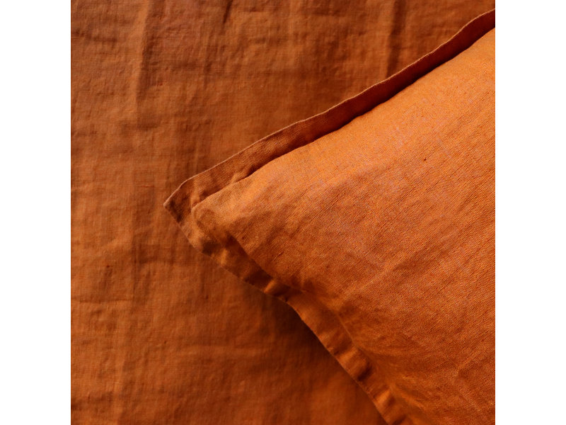 Matt & Rose Set of Pillowcases Copper Color - 65 x 65 cm - 100% Linen