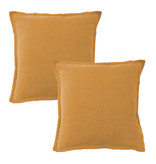 Matt & Rose Set Pillowcases Caramel - 65 x 65 cm - 100% Linen