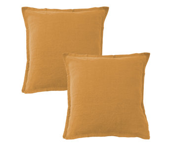 Matt & Rose Set Pillowcases Caramel 65 x 65 cm 100% Linen