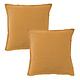 Set Pillowcases Caramel 65 x 65 cm 100% Linen