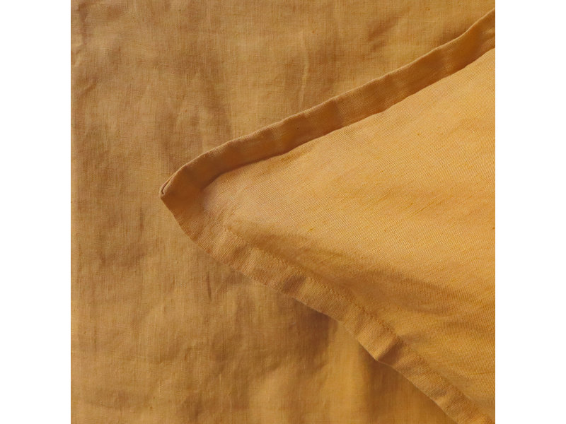 Matt & Rose Parure Taies d'Oreiller Caramel - 65 x 65 cm - 100% Lin