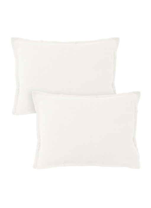 Matt & Rose Set Kissenbezüge Off White 50 x 70 cm 100% Leinen