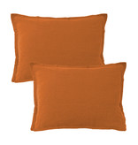 Matt & Rose Set Pillowcases Copper Color - 50 x 70 cm - 100% Linen