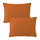 Set Kussenslopen Koperkleur 50 x 70 cm 100% Linnen