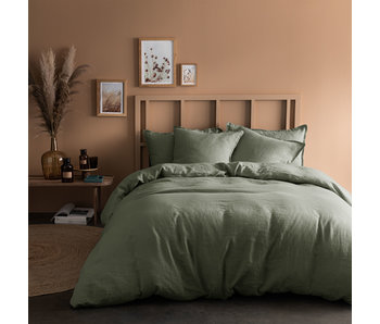 Matt & Rose Housse de couette Vert mousse 260 x 240 ZS Lin