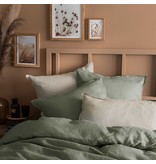 Matt & Rose Bettbezug Moosgrün - Hotelgröße - 260 x 240 cm, ohne Kissenbezüge - 100 % Leinen