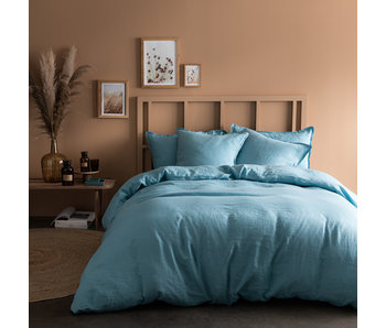 Matt & Rose Bettbezug Ice Blue 260 x 240 ZS Leinen