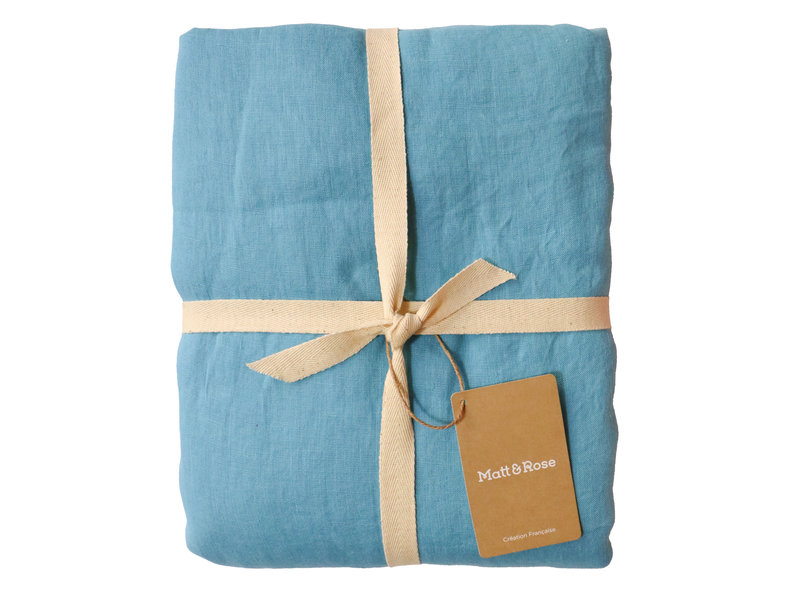 Matt & Rose Duvet cover Ice Blue - Hotel size - 260 x 240 cm, without pillowcases - 100% Linen