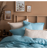 Matt & Rose Housse de couette Ice Blue - Taille hôtel - 260 x 240 cm, sans taies d'oreiller - 100% Lin