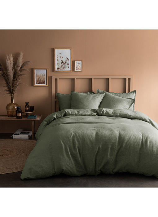 Matt & Rose Housse de couette Vert mousse 240 x 220 ZS Lin