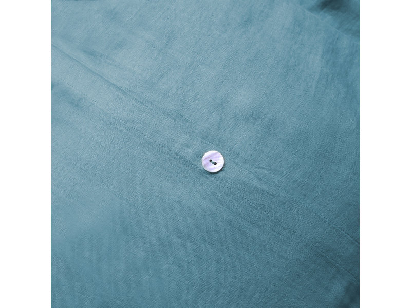 Matt & Rose Housse de couette Ice Blue - Lits Jumeaux - 240 x 220 cm, sans taies d'oreiller - 100% Lin