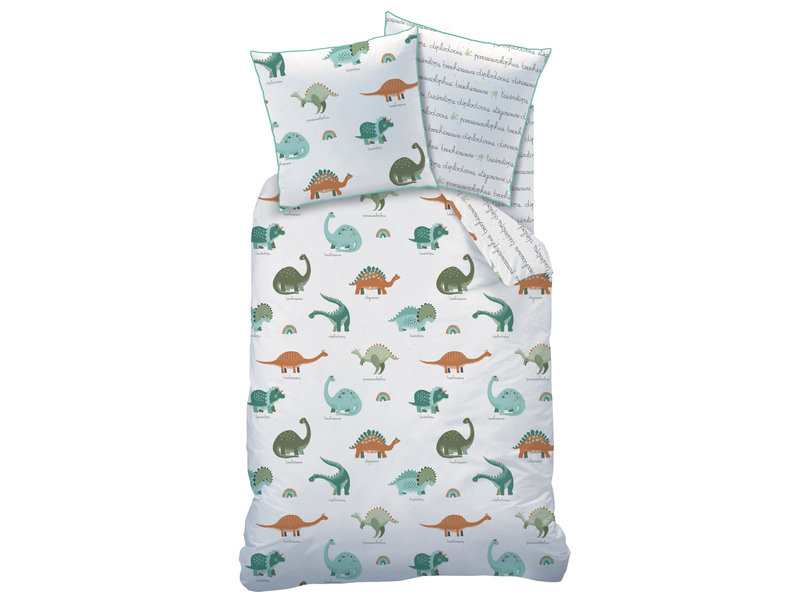 Matt & Rose Housse de couette Dino's - Simple - 140 x 200 cm - Coton