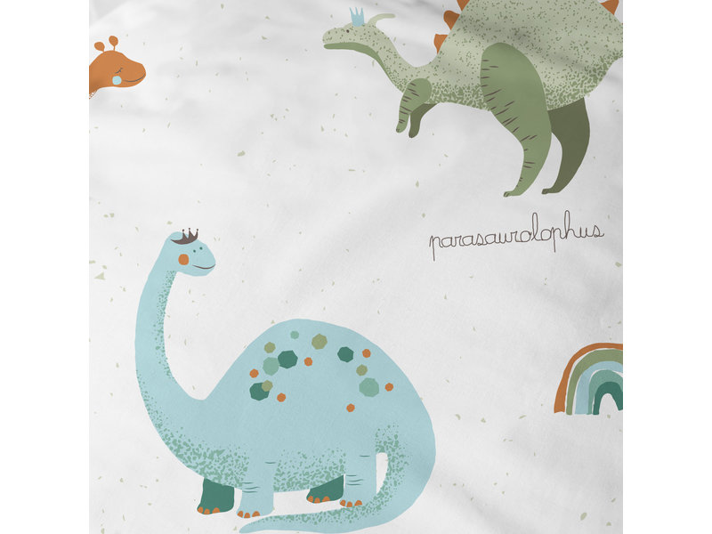 Matt & Rose Dekbedovertrek Dino's - Eenpersoons - 140 x 200 cm - Katoen