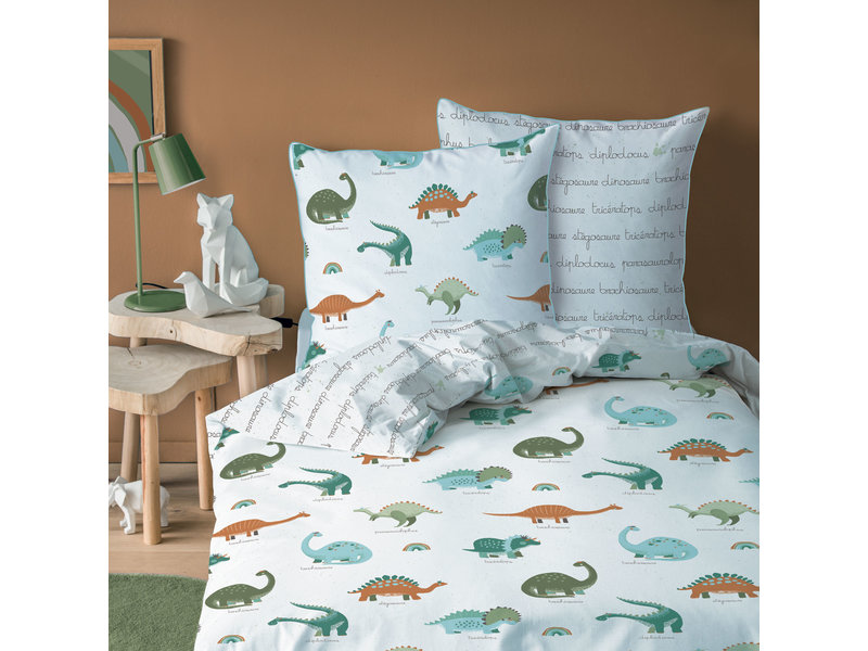 Matt & Rose Housse de couette Dino's - Simple - 140 x 200 cm - Coton