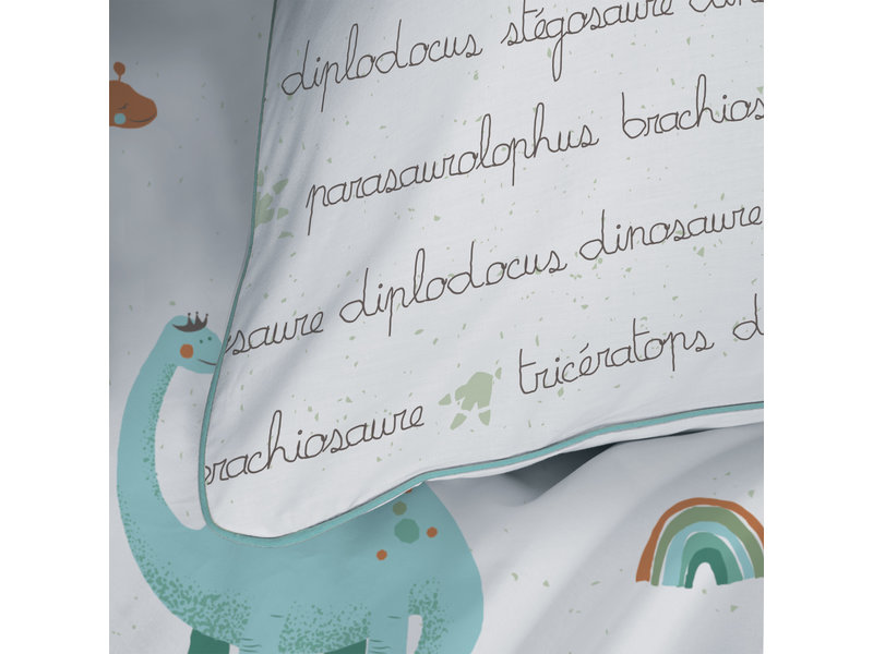 Matt & Rose Housse de couette Dino's - Simple - 140 x 200 cm - Coton