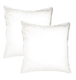 Matt & Rose Set Pillowcases White - 65 x 65 cm - Washed Cotton