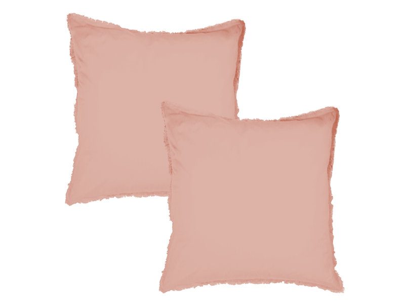 Matt & Rose Set Kussenslopen Nude - 65 x 65 cm - Gewassen Katoen