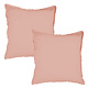 Set Pillowcases Nude 65 x 65 cm Washed Cotton