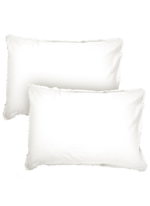 Matt & Rose Set Pillowcases White 50 x 70 cm Washed Cotton